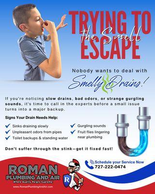 Trying to Escape the Smell - Drain