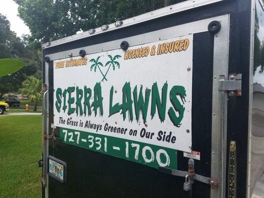 Sierra Lawns LLC. Clearwater Florida.