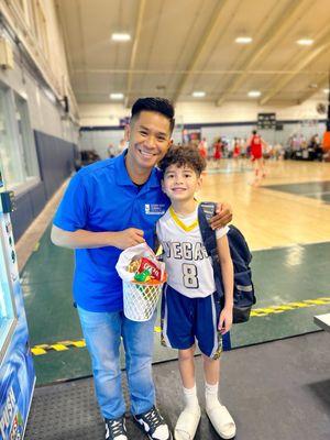 Supporting my Godson Liam at his basketball tournament with Vegas Elite 7/25/2025