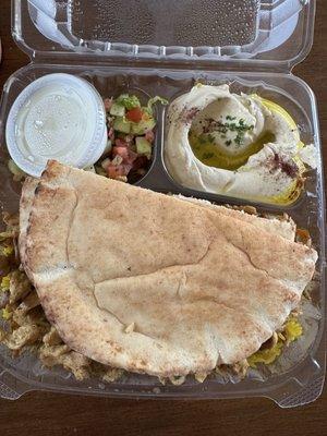 CHICKEN SHAWARMA Chick Shaw Platter