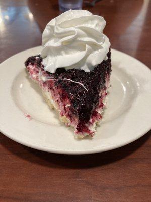 Marionberry cream pie