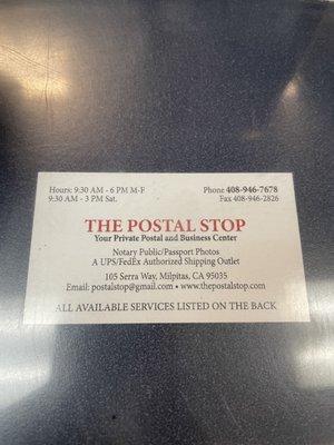 The Postal Stop