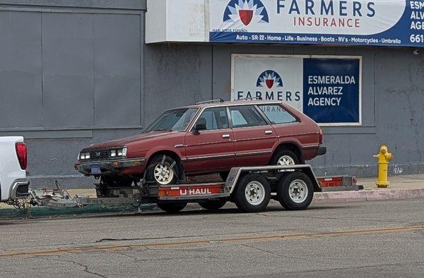 The wagon I purchased and had High Desert Shine clean it up before taking it home.