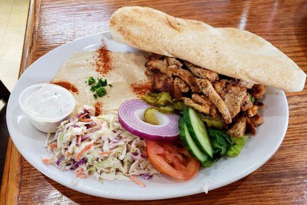 Chicken Shawarma Plate at Shawarmaholic Monroe