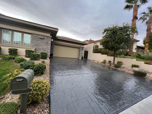 Grey stain and re-seal!