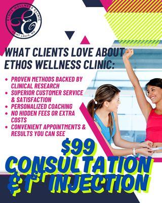 Results matter.  Reputation matters.  See what Ethos Wellness Clinic is all about!  Visit our site today!