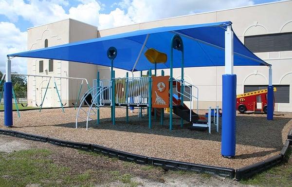 Our shade structures are popular at schools and daycare facilities too!