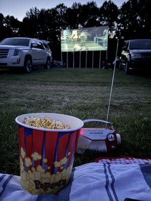 Outdoor area (brought our own radio)
