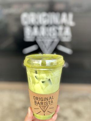 Iced Matcha Latte.