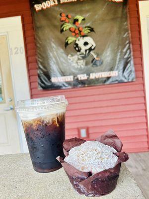 Highlander Cold Brew &. Banana Cream Muffin