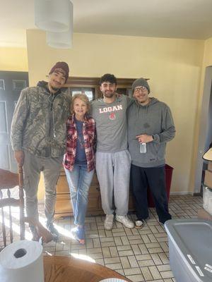 Me and my Jacobson moving crew!