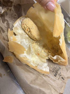 "Shredded Chicken" empanada.