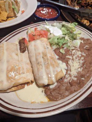 Dos Chimichangas