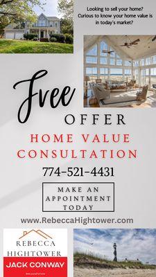 Looking to sell? Free valuation of your home! Call to make your appointment today and find out what your home is worth.