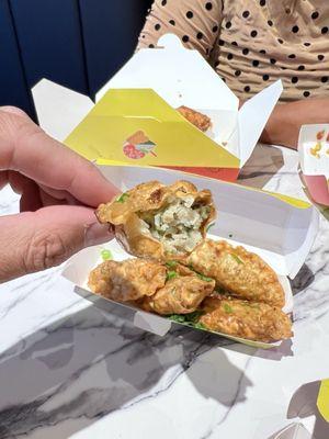 Fried pork mandu dumplings