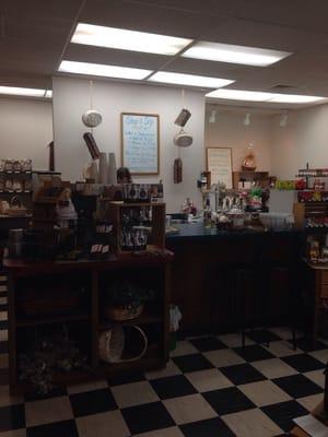 There's a coffee shop in the back!!!