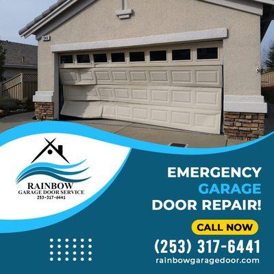 Rainbow Garage Door