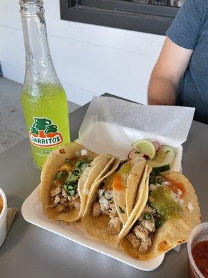 Chicken Tacos Flacos Style