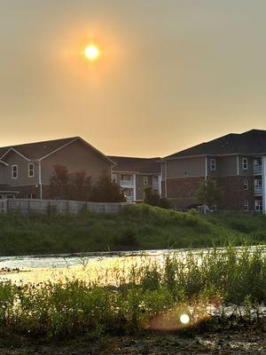 Peace and bike riding.
