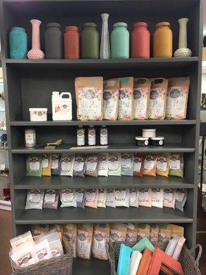 New paint line, Miss Pickins Milk paint! Join us for classes. Learn all about it.