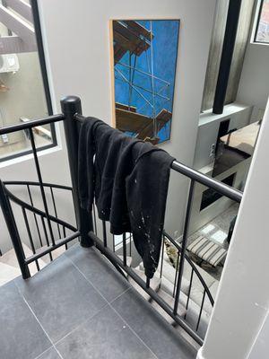 Dirty sweatshirt left in house