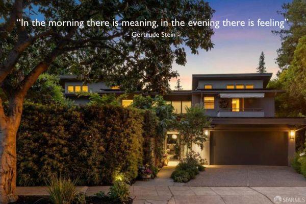 Successfully SOLD - 2024:
1101 Hamilton Avenue, Palo Alto, CA.
Crescent Heights Mid Century Modern gated garden oasis. $6.7M