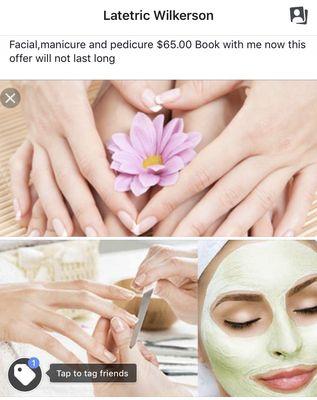 Mani ,pedi,facial special