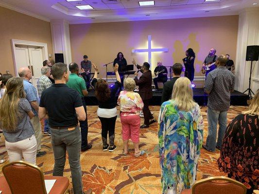 Looking toward the Cross