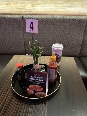 Nice table setup.  Little did I know soon that would be important.