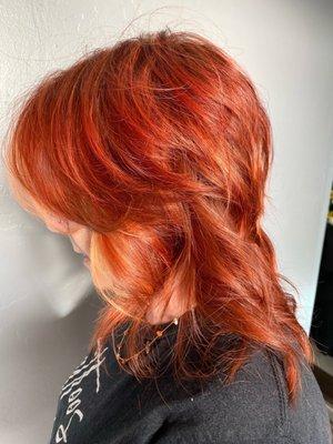 Fiery, Copper, Shag! Hair by Niviana