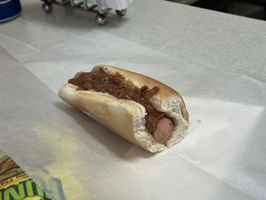 The legendary foot long (but you can ask for this portion - half).