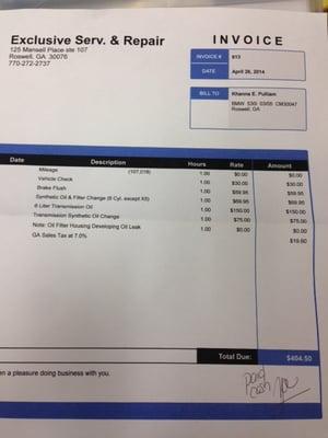 Highly recommend!!Exclusive BMW prices... Doesn't skimp on quality OEM BMW parts and fluids.