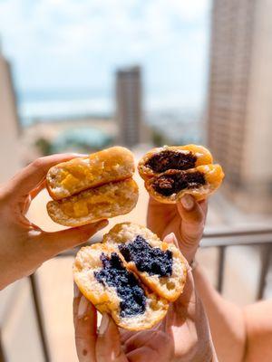 mini manapua: lilikoi, ube & coffee