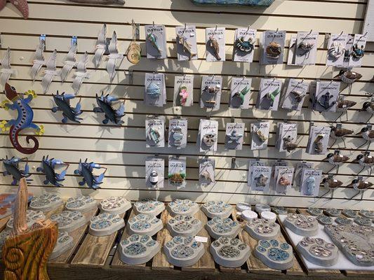 Concrete paw print stepping stones, multiple sizes available.