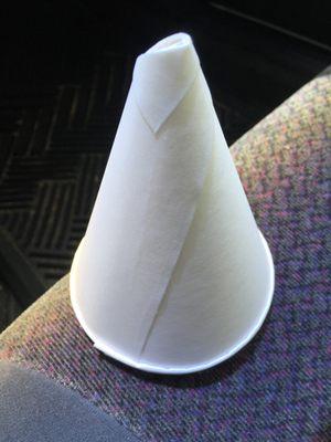 Super nice lady gave me disposable funnels for adding oil (minimize spills)