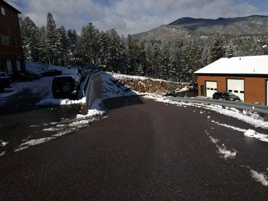 Located at the top of the hill