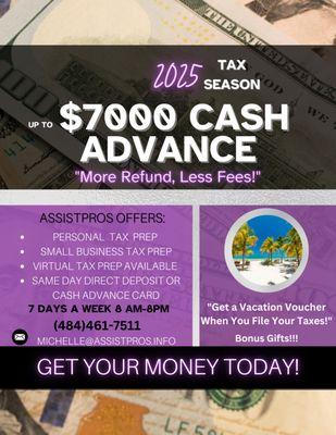 E-File & Same Day Cash Advance