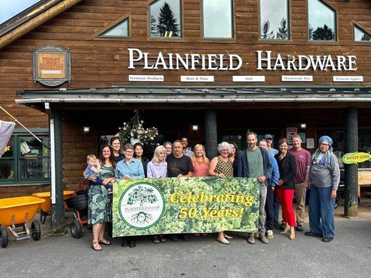 We recently purchased Plainfield Hardware and will be operating out of both locations until the move is complete.