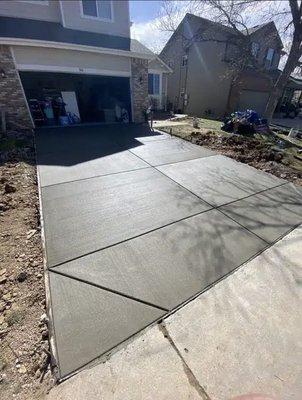 New Concrete driveway