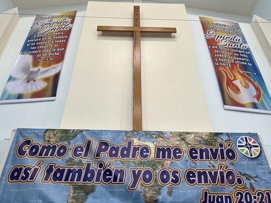 Banner at my church sharing the Scriptures