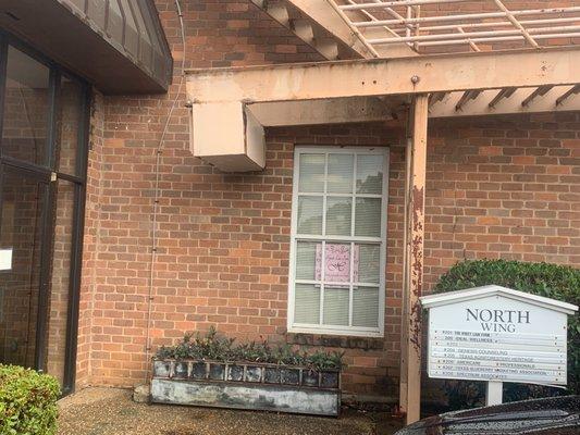 Back of the building, where our office is located.