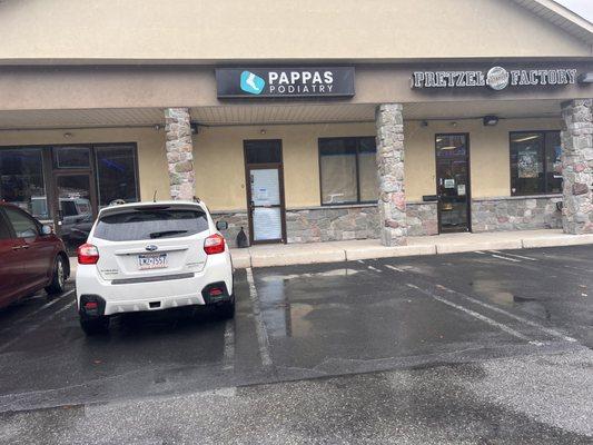 Located in the Stroud Commons building at: 1619 N. Ninth Street ste.#6, Stroudsburg, PA 18360, right next to the Pretzel Factory!