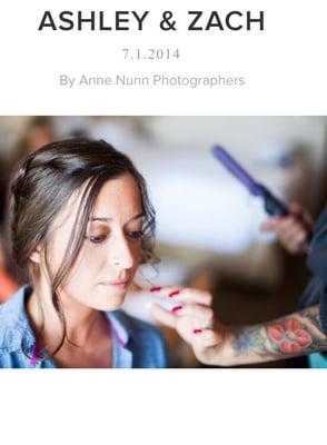 Wedding hair by our team!