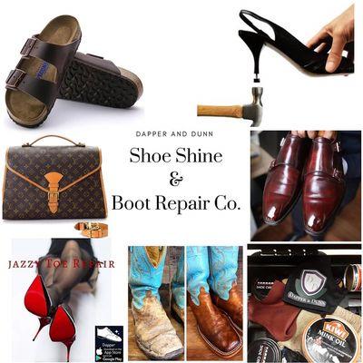 Full Leather Shoe & Boot Repair Services Available
Dress Shoes * Boots * Purses * Heel Caps * Birkenstock Sandals * Red Bottom Soles