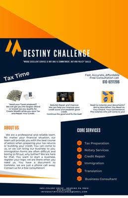Destiny Challenge - Tax Services - Notary
