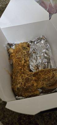 Fried Turkey Wing (I had already started eating it)