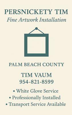 Persnickety Tim Fine Art Installation