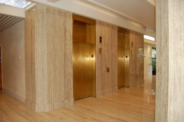 Stone Slab wall at lobby