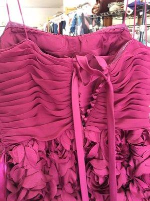 Amazing corset back created by Alterations and More to make my dress adjustable! Wonderful work!!