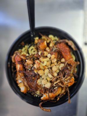 Buffalo chicken Koshary bowl